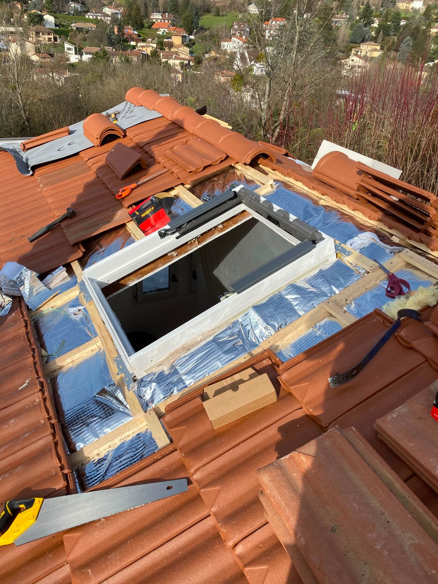 Remplacement standard de 3 fenêtres de toit - Décines-Charpieu (69150)